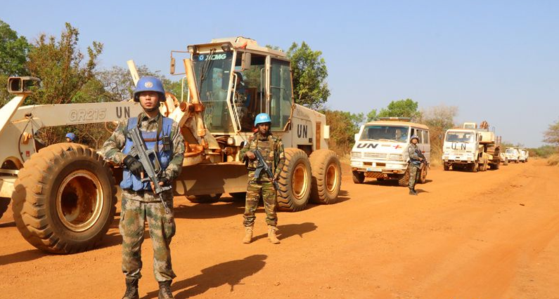 环球在线新闻 中国第八批赴南苏丹维和工兵部队同孟加拉维和步兵营开展联合演练