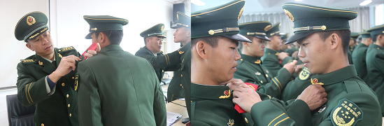 新兵第一大队隆重举行2020年授衔暨宣誓仪式