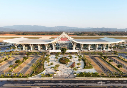 金三角经济特区：中国媒体报道老挝博胶国际机场正式通航